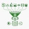 Data Integration Hub with Green Icon