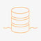 Database Cylinders with Waterline Icon