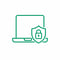 Device Plus Lock Icon in Emerald Green