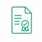 Document Checkmark Seal Icon