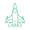 Green Aircraft Icon-1