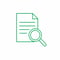 RJL Emerald Green Magnifying Glass Over Document