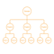 Taxonomy Tree with Labeled Nodes and Orange Strokes-1