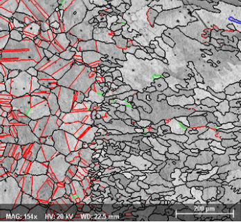 EBSD grain boundaries