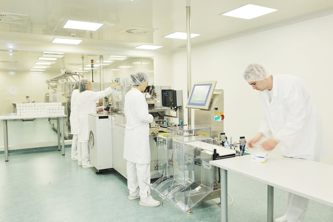 medical pills industry factory and production indoor